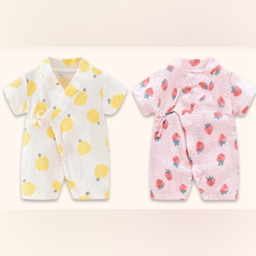 Bundle Kimono Style Baby Infant Newborn Rompers (3-9 months)